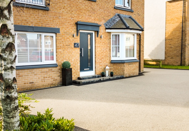 House with resin driveway