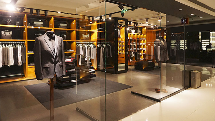 Clothes Store with Concrete Floor